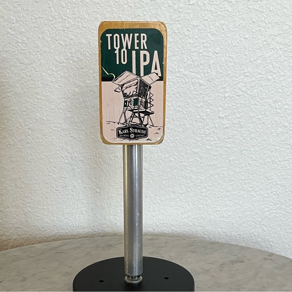 Tower 10 IPA Beer Tap Handle 10” Tall  Karl Strauss Brewing Company Man Cave - Picture 1 of 6